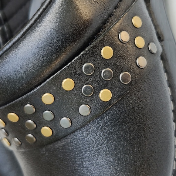 DANSKO PAVAN PROFESSIONAL BLACK NAPPA LEATHER CLOGS - Picture 4 of 11